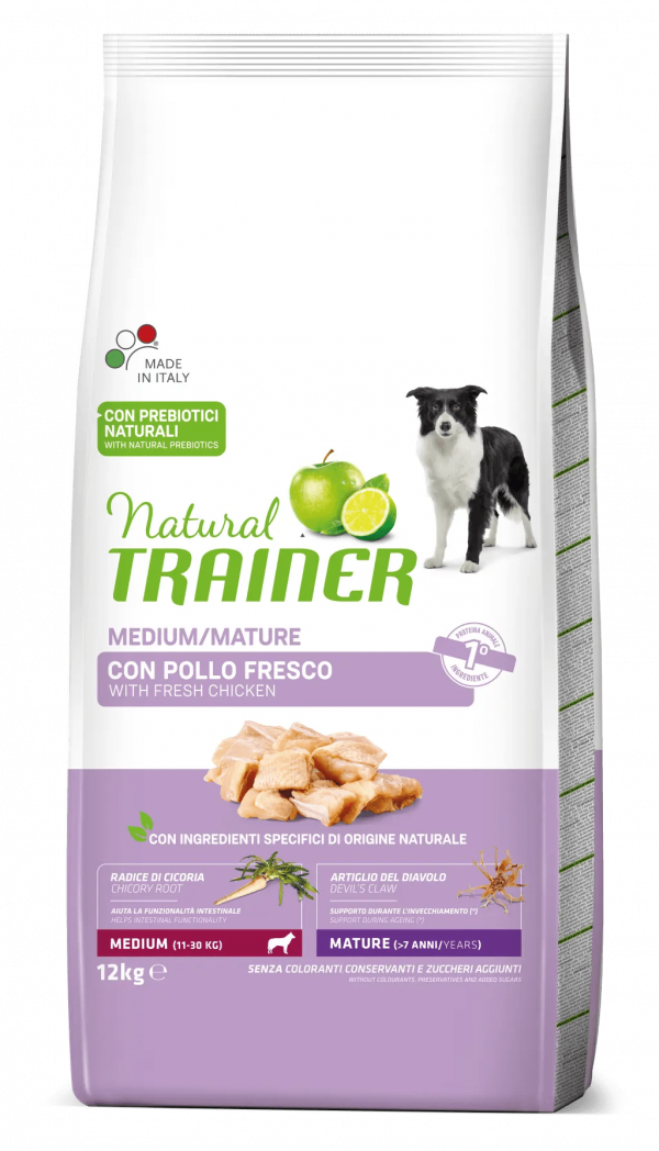 TRAINER NATURAL DOG MATURE MEDIUM MAXI 12 KG