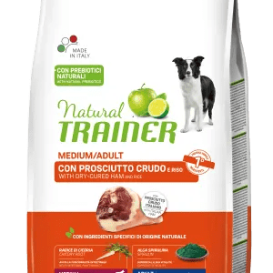 TRAINER NATURAL DOG ADULT MEDIUM PROSCIUTTO E RISO 3 KG