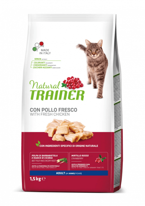 TRAINER NATURAL CAT ADULT POLLO 1,5 KG
