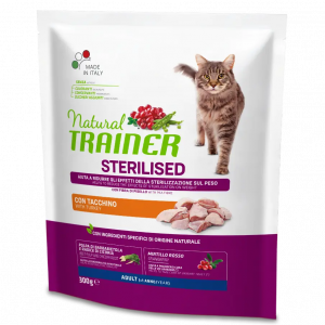TRAINER NATURAL CAT STERILIZED TACCHINO 300 GR