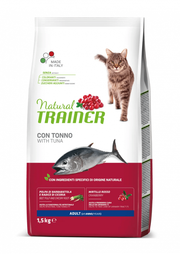 TRAINER NATURAL CAT ADULT TONNO 1,5 KG