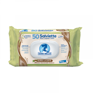 SALVIETTE ELANCO BURRO KARITÈ 50 PZ