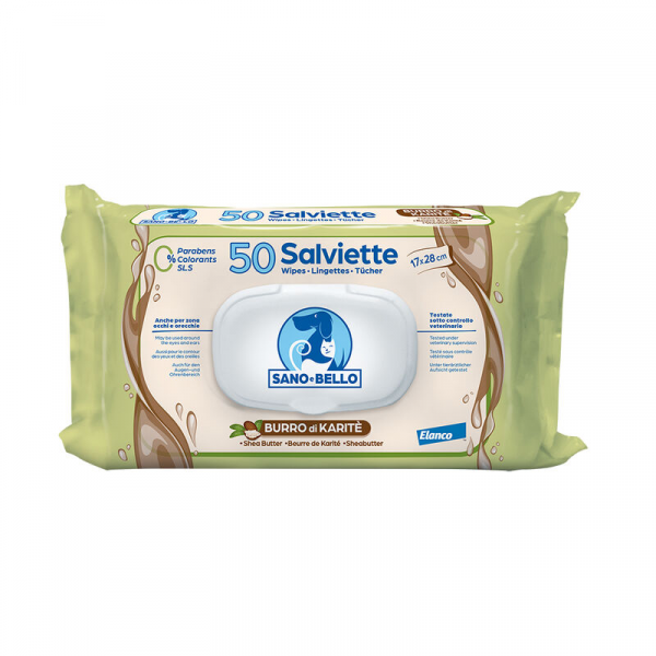 SALVIETTE ELANCO BURRO KARITÈ 50 PZ
