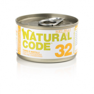 NATURAL CODE GATTO TONNO E MIRTILLI JELLY LATTINA 85 GR