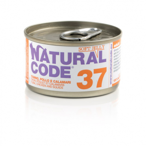 NATURAL CODE GATTO TONNO POLLO E CALAMARI LATTINA 85 GR