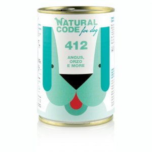 NATURAL CODE CANE ANGUS ORZO E MORE LATTINA 400 GR