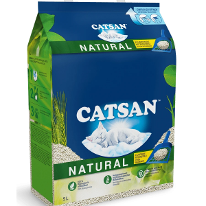 LETTIERA CATSAN NATURALE AGGLOMERANTE 5 LITRI