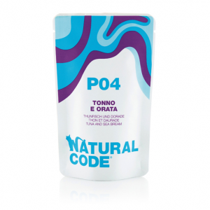 NATURAL CODE GATTO TONNO E ORATA BUSTINA 70 GR