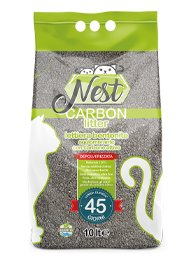 LETTIERA NEST BENTONITE CARBONE 10 LT