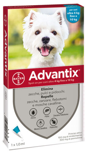 ADVANTIX SPOT-ON 4-10 KG 1 PIPETTA