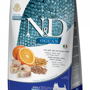 ND DOG OCEAN LOW MERLUZZO E ARANCIA ADULT MINI 2,5 KG