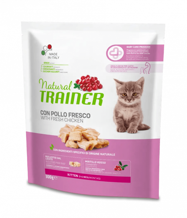 TRAINER NATURAL CAT KITTEN POLLO 300 GR