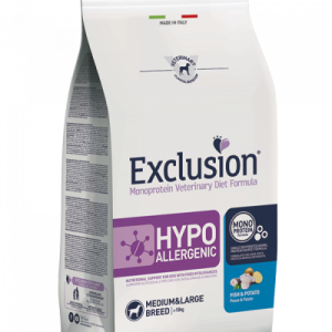 EXCLUSION DOG HYPO PESCE E PATATE MEDIO/MAXI 12 KG