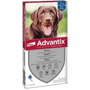 ADVANTIX SPOT-ON 25-40 KG 6 PIPETTE