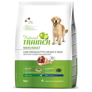 TRAINER NATURAL DOG ADULT MAXI PROSCIUTTO E RISO 12 KG