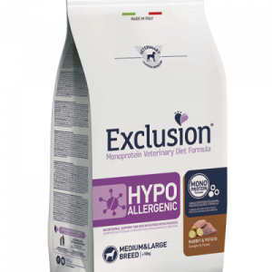 EXCLUSION DOG HYPO CONIGLIO E PATATE MEDIO/MAXI 2 KG