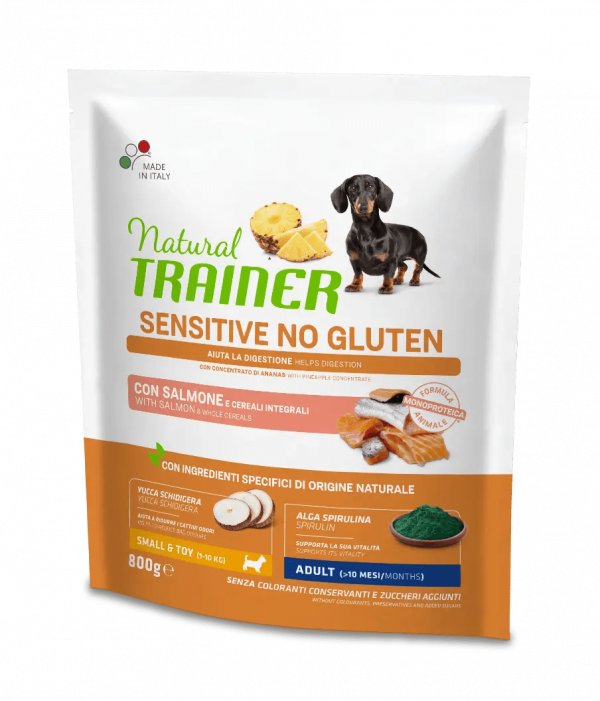 TRAINER NATURAL DOG SENSITIVE ADULT MINI SALMONE 800 GR