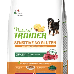 TRAINER NATURAL DOG SENSITIVE ADULT MEDIUM MAXI AGNELLO 12 KG