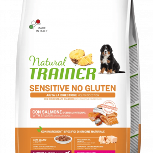 TRAINER NATURAL DOG SENSITIVE PUPPY MEDIUM MAXI SALMONE 3 KG