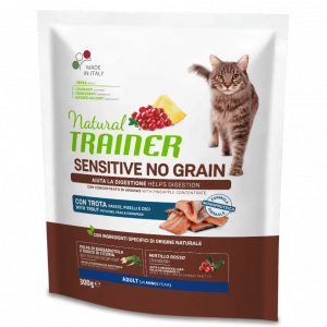 TRAINER NATURAL CAT STERILIZED SALMONE 300 GR