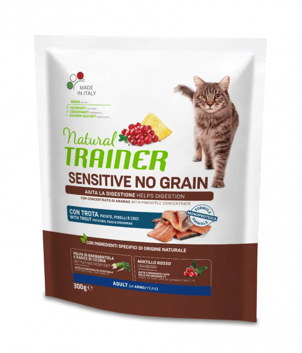 TRAINER NATURAL CAT STERILIZED SALMONE 300 GR