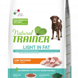 TRAINER NATURAL DOG LIGHT MEDIUM MAXI TACCHINO 12 KG