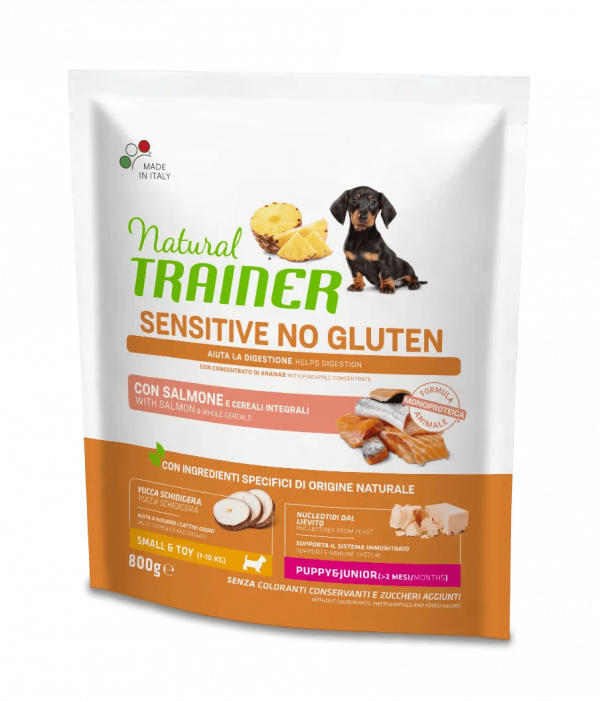 TRAINER NATURAL DOG SENSITIVE PUPPY MINI SALMONE 800 GR