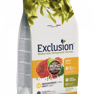 EXCLUSION DOG MEDITERRANEO ADULT MANZO MEDIO 3 KG