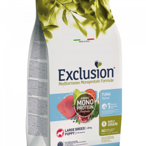 EXCLUSION DOG MEDITERRANEO PUPPY TONNO MAXI 12 KG