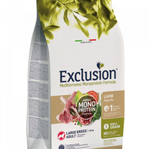 EXCLUSION DOG MEDITERRANEO ADULT AGNELLO MAXI 12 KG