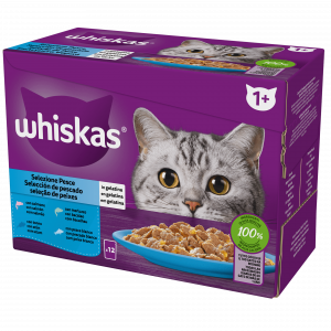 WHISKAS CORE STRACCETTI PESCE 12 X 85 GR