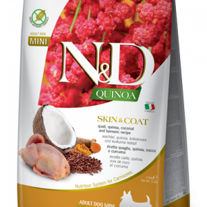 ND DOG QUINOA SKIN&COAT QUAGLIA E COCCO ADULT MINI 2,5 KG