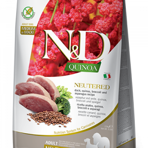 ND DOG QUINOA ANATRA E BROCCOLI NEUTERED ADULT MEDIO MAXI 2,5 KG
