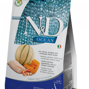 ND CAT OCEAN ZUCCA MERLUZZO GAMBERETTI E CANTALUPO KITTEN 5 KG