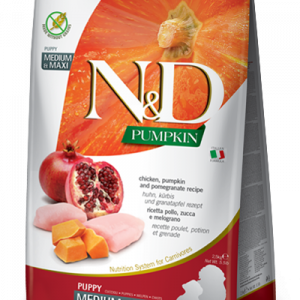 ND DOG ZUCCA POLLO E MELOGRANO PUPPY MEDIO MAXI 12 KG