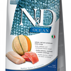 ND DOG OCEAN SALMONE MERLUZZO CANTALUPO GIANT 12 KG
