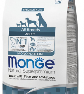MONGE DOG ADULT ALL BREEDS TROTA E RISO 2,5 KG
