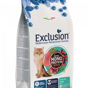 EXCLUSION CAT MEDITERRANEO STERILIZED TONNO 1,5 KG
