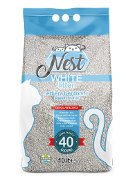 LETTIERA NEST BENTONITE WHITE 10 LT
