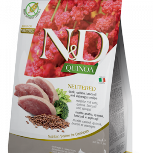 ND CAT QUINOA ANATRA BROCCOLI E ASPARAGI NEUTERED 5 KG