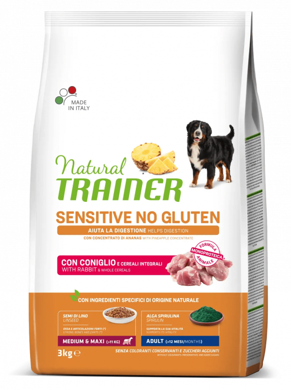 TRAINER NATURAL DOG SENSITIVE ADULT CONIGLIO 3 KG