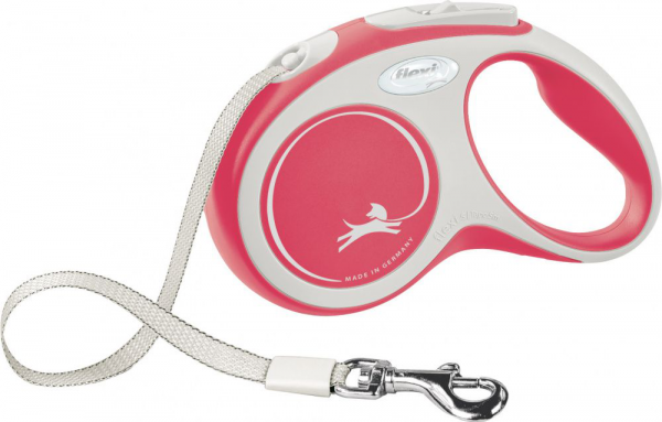 FLEXI NEW COMFORT GUINZAGLIO FETTUCCIA S 5 MT ROSSO