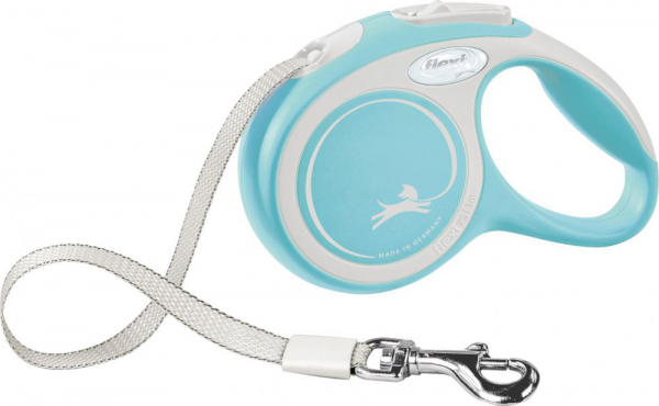 FLEXI NEW COMFORT GUINZAGLIO FETTUCCIA M 5 MT AZZURRO