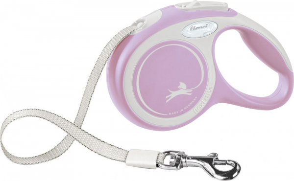 FLEXI NEW COMFORT GUINZAGLIO FETTUCCIA M 5 MT ROSA