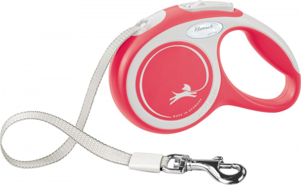 FLEXI NEW COMFORT GUINZAGLIO FETTUCCIA L 5 MT ROSSO