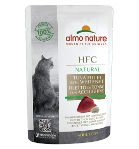 HFC CAT NATURAL TONNO E ACCIUGHE BUSTINA 55 GR