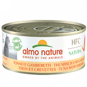 HFC CAT NATURAL TONNO E GAMBERETTI LATTINA 150 GR