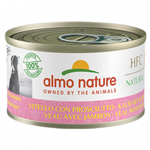 HFC DOG NATURAL VITELLO E PROSCIUTTO LATTINA 95 GR