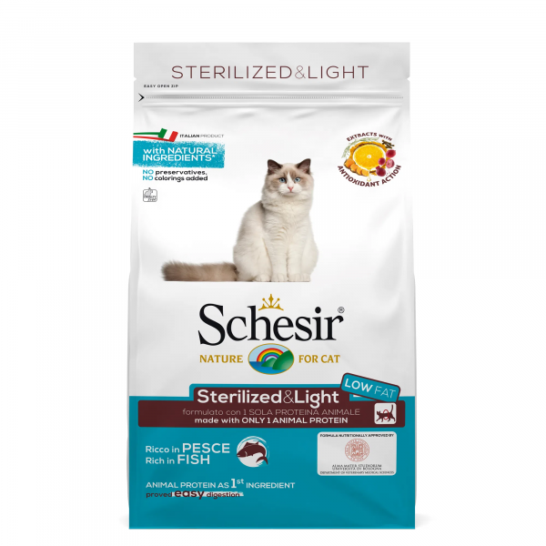 SCHESIR GATTO STERILIZED PESCE 400 GR