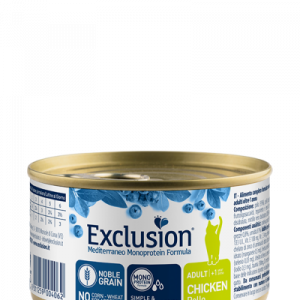 EXCLUSION CAT MEDITERRANEO ADULT POLLO LATTINA 85 GR